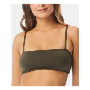 VINCE CAMUTO SWIM Women's Green Bandeau Bikini Top L
